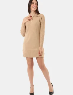 Abito in maglia Sandro Ferrone Beige