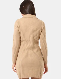 Abito in maglia Sandro Ferrone Beige