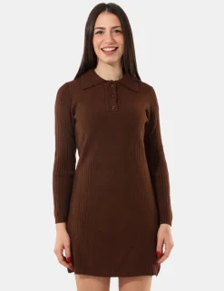 Abito in maglia Sandro Ferrone Marrone