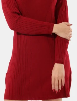 Abito in maglia Sandro Ferrone Bordeaux