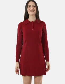 Abito in maglia Sandro Ferrone Bordeaux