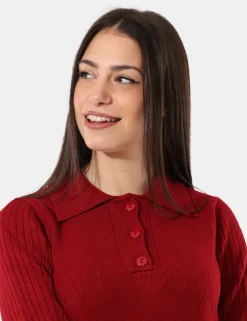 Abito in maglia Sandro Ferrone Bordeaux