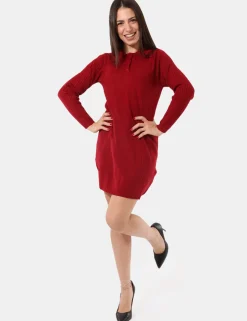 Abito in maglia Sandro Ferrone Bordeaux