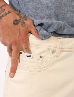 Bermuda jeans Gas Panna