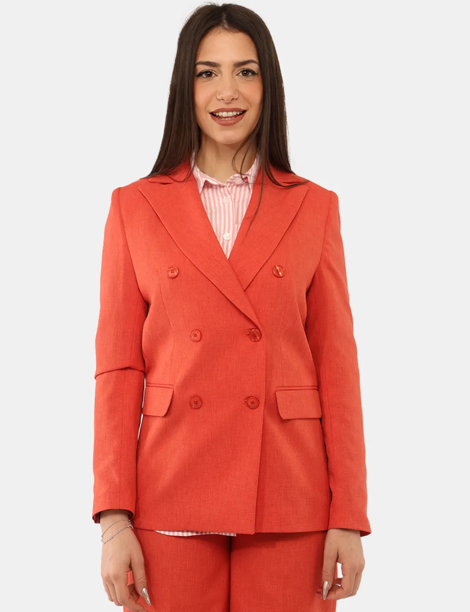 Blazer Materica Arancione