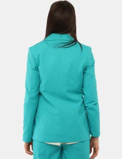 Blazer Materica Azzurro