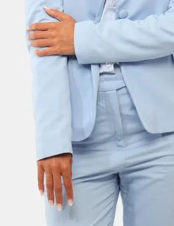 Blazer Materica Azzurro