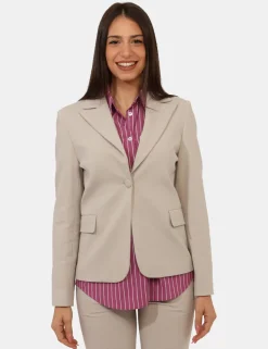 Blazer Materica Beige
