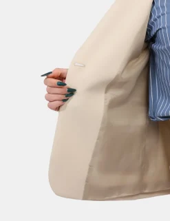 Blazer Materica Beige