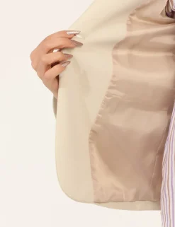 Blazer Materica Beige