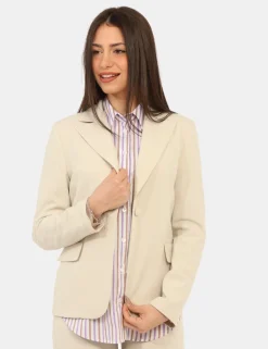 Blazer Materica Beige