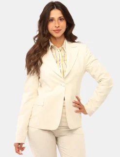 Blazer Materica Beige