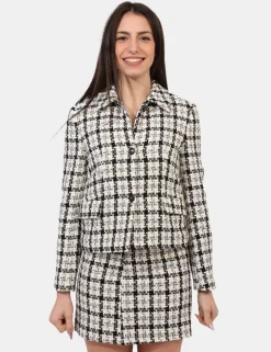 Blazer Materica Bianco