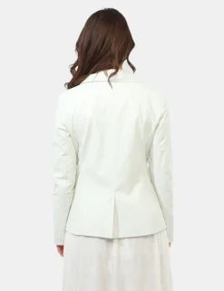 Blazer Materica Bianco
