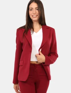 Blazer Materica Bordeaux