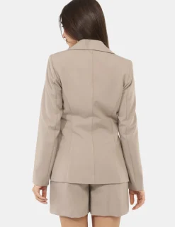 Blazer Materica Grigio