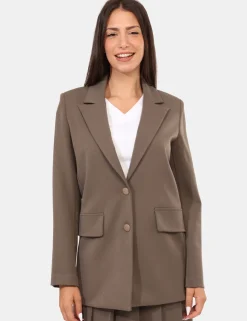 Blazer Materica Grigio