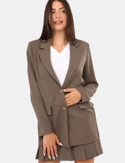 Blazer Materica Grigio