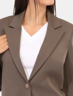 Blazer Materica Grigio