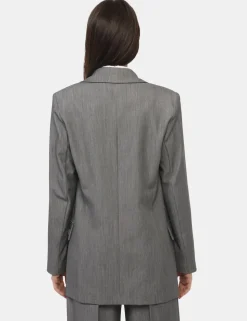 Blazer Materica Grigio