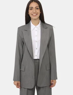 Blazer Materica Grigio