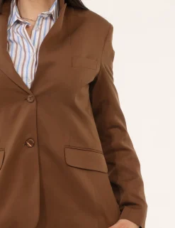 Blazer Materica Marrone