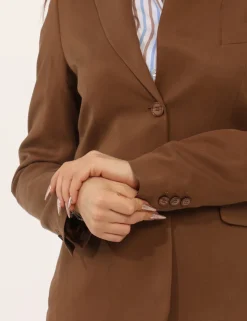 Blazer Materica Marrone