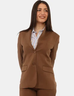 Blazer Materica Marrone