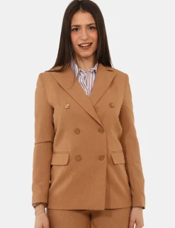 Blazer Materica Marrone