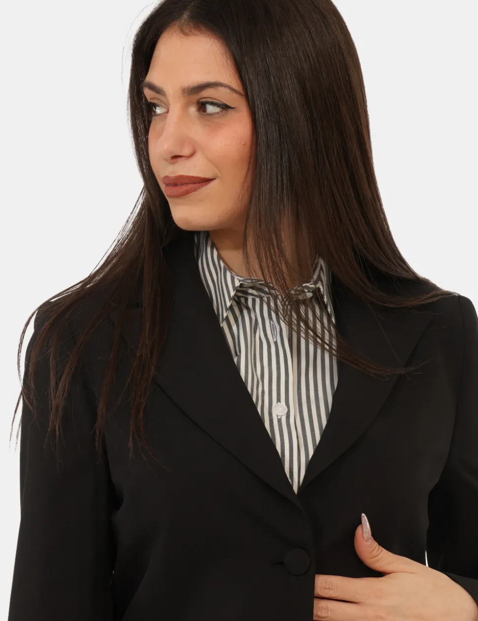 Blazer Materica Nero