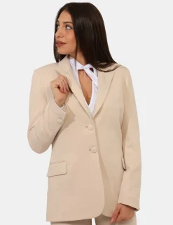Blazer Materica Panna