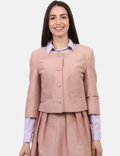 Blazer Materica Rosa