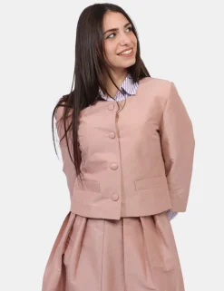 Blazer Materica Rosa