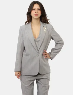 Blazer Rue De Clerie Grigio