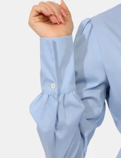 Blusa Materica Azzurro