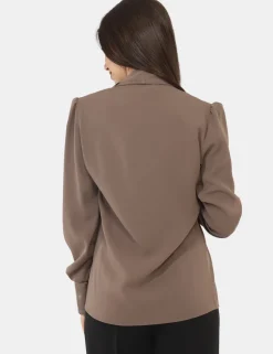 Blusa Materica Marrone