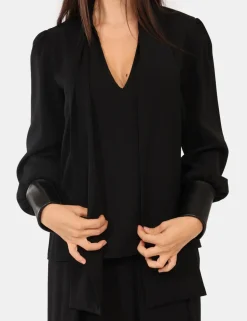 Blusa Materica Nero
