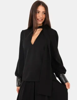 Blusa Materica Nero