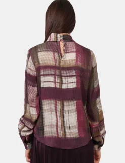 Blusa Sandro Ferrone Bordeaux