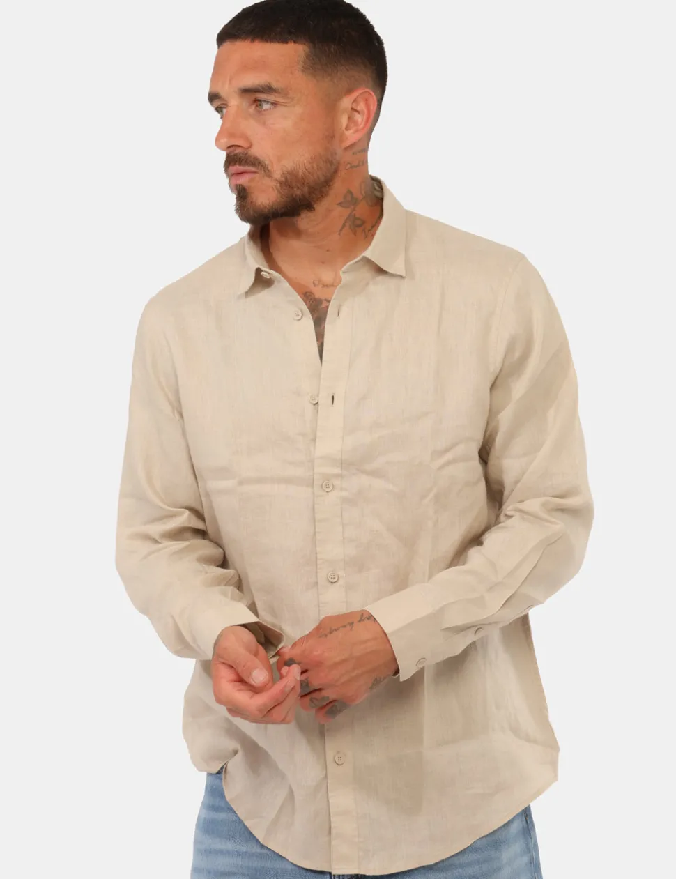 Camicia Armani Exchange Beige