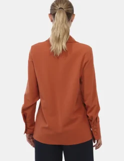 Camicia Materica Arancione