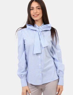 Camicia Materica Azzurro