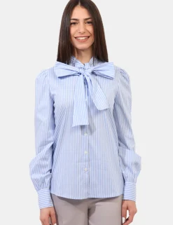 Camicia Materica Azzurro