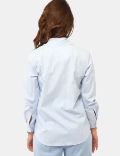 Camicia Materica Azzurro