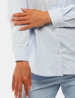Camicia Materica Azzurro