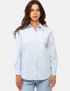 Camicia Materica Azzurro