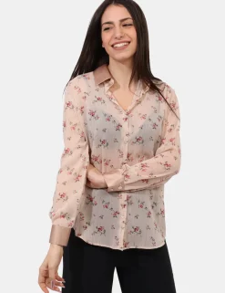 Camicia Materica Beige