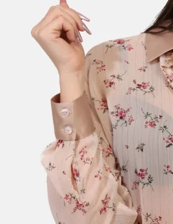 Camicia Materica Beige