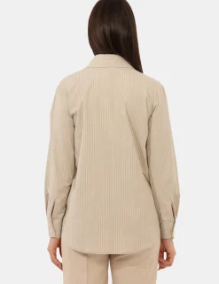 Camicia Materica Beige