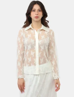 Camicia Materica Bianca